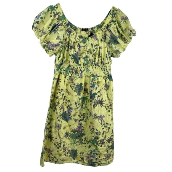 INC Dress Women's Multicolor Sz 3X Puff Sleeve Floral Cottage Core Milkmaid NWT